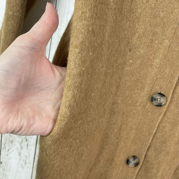 Everlane The Cozy Stretch Duster Cardigan Caramel Camel Tan Size XS - Picture 6 of 11